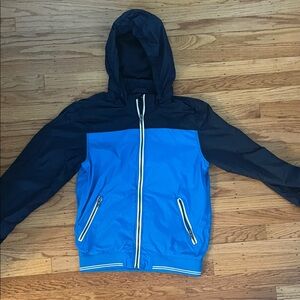 Kids Blue and Black Hooded Jacket